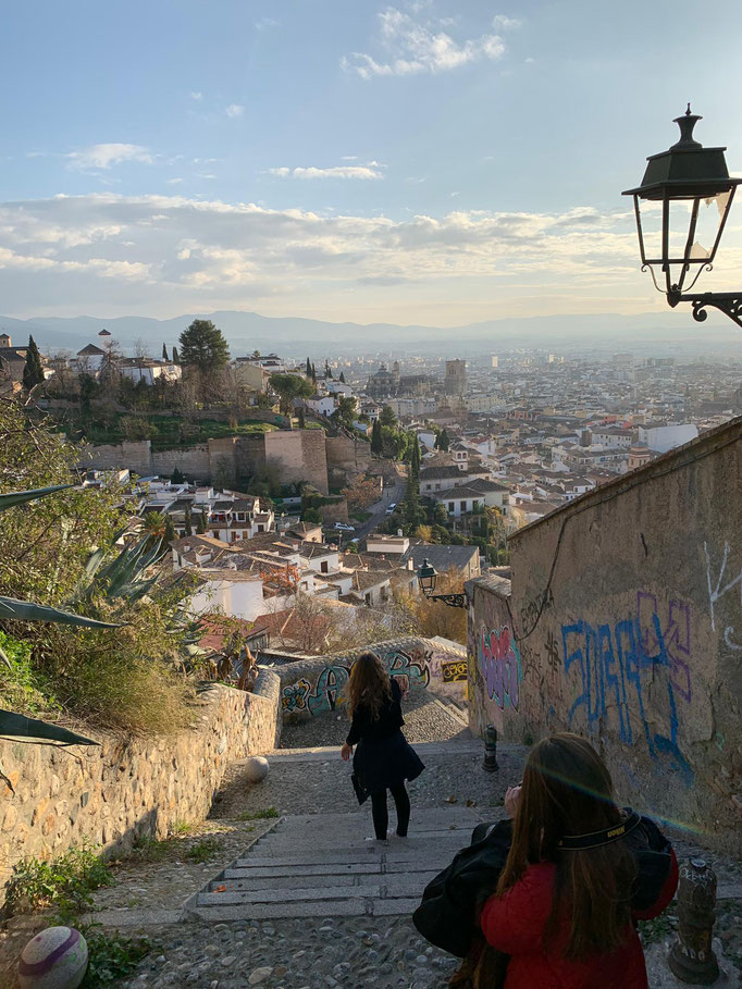 Blick auf die Stadt und die Alhambra
