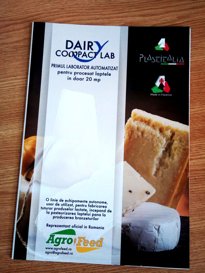 Brochure design (cover)-Dairy processing plant