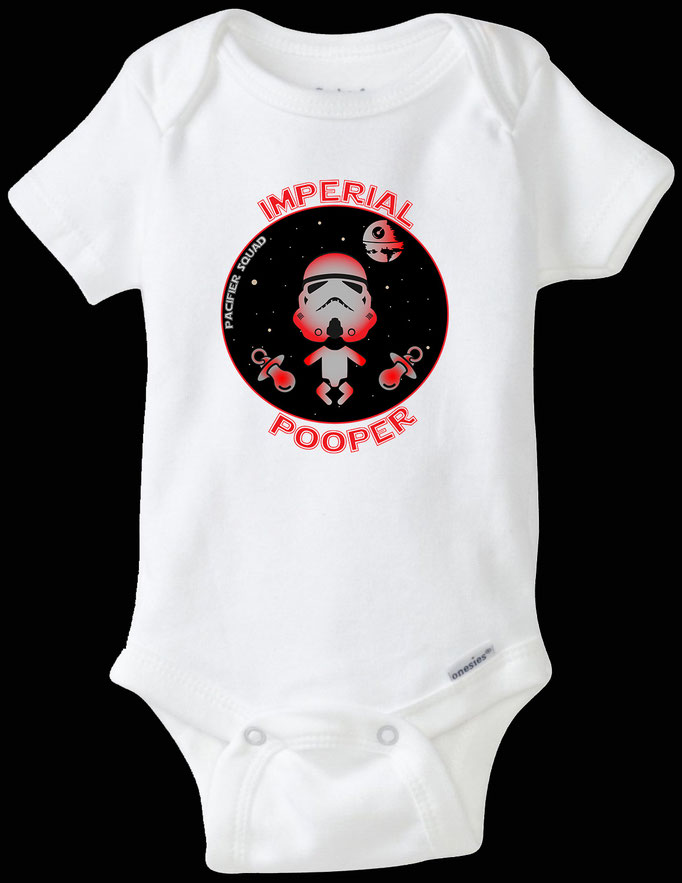 "SW baby pooper" onesie design