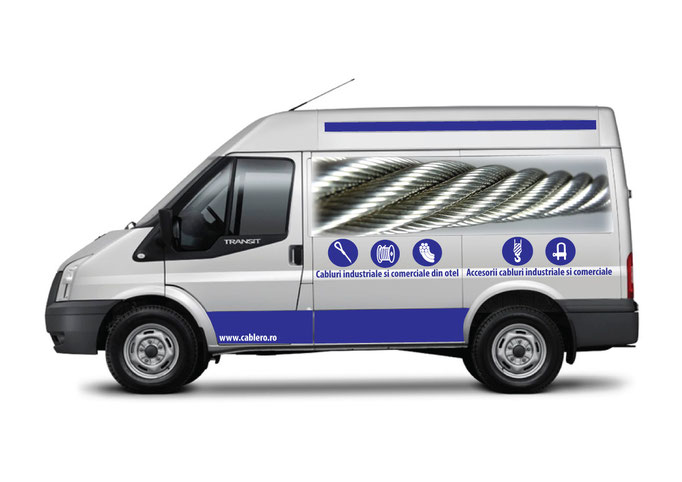 Van wrapping/branding for cable steel wire rope manufacturer (side view)