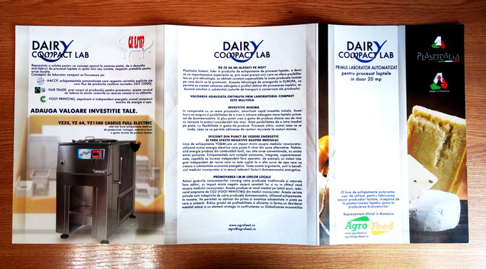 Brochure design (2nd side)-Dairy processing plant