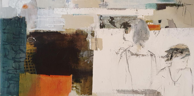 60 x 120 cm auf Leinwand "Eigene Wege gehen" - verkauft