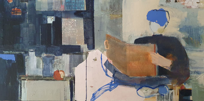 60 x 120 cm auf Leinwand "Auszeit"