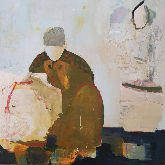80 x 80 cm auf Holzrahmen  
