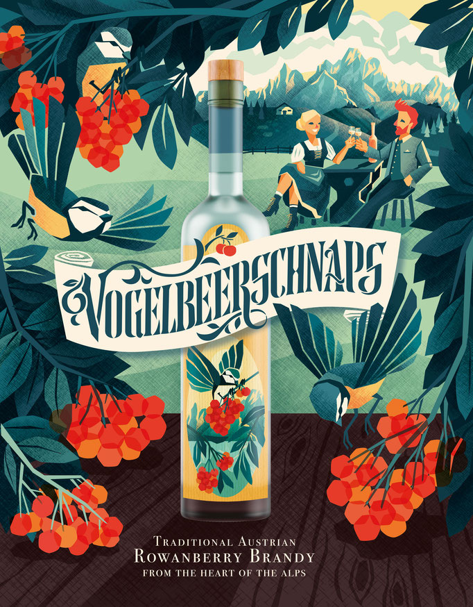 Vogelbeerschnaps