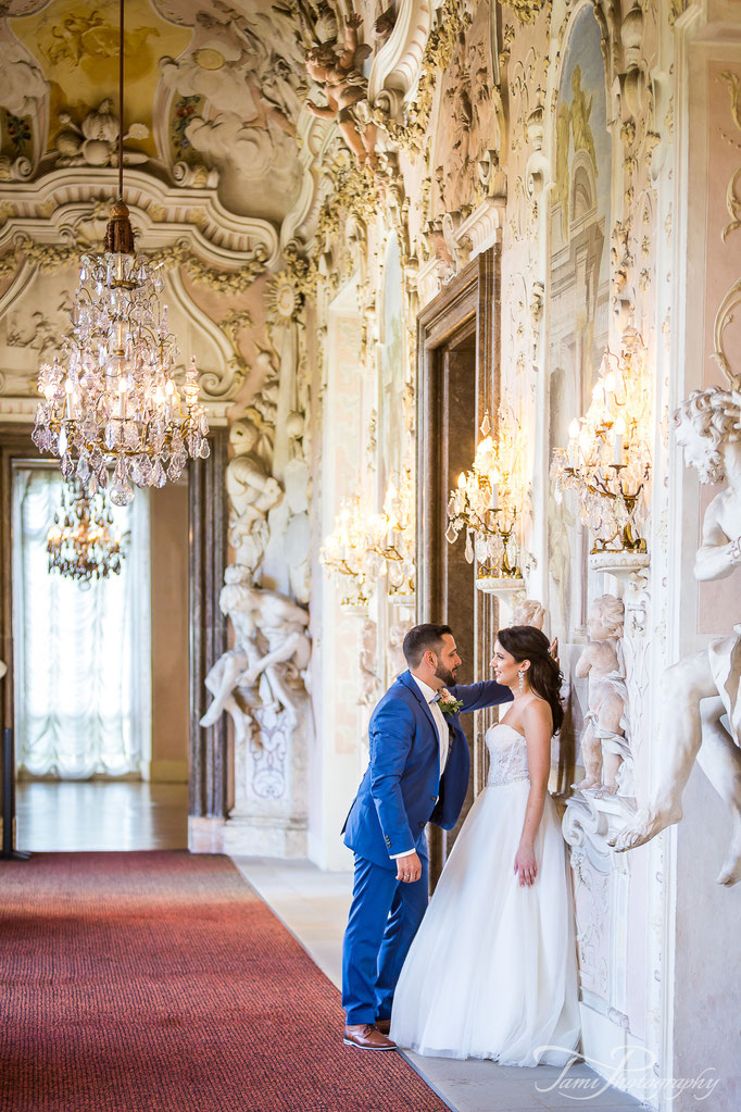 Heiraten im Residenzschloss Ludwigsburg, Östliche Galerie, Hochzeitsfotograf