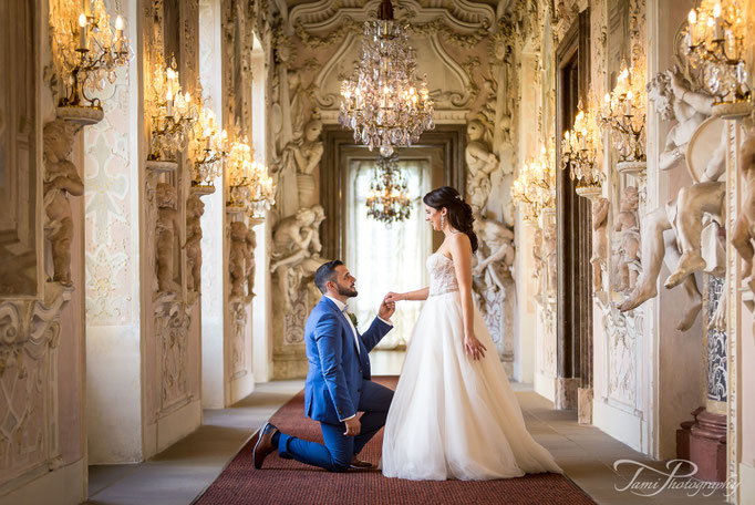 Heiraten im Residenzschloss Ludwigsburg, Östliche Galerie, Hochzeitsfotograf