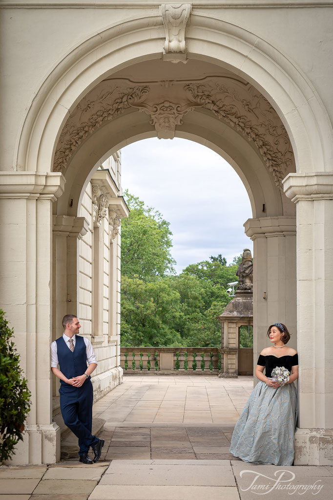 Hochzeitsfotos im Innenhof Schloss Ludwigsburg 