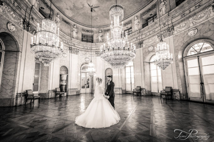 Hochzeit, Heiraten, Schloss Ludwigsburg,  Marmorsaal, Hochzeitsfotografie