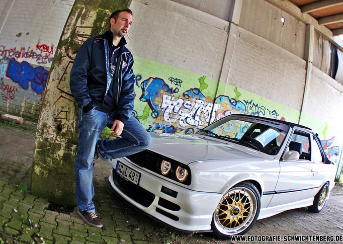 10/ 2013 ein Fotoshooting mit einem BMW e30 TC-Baur in Aachen