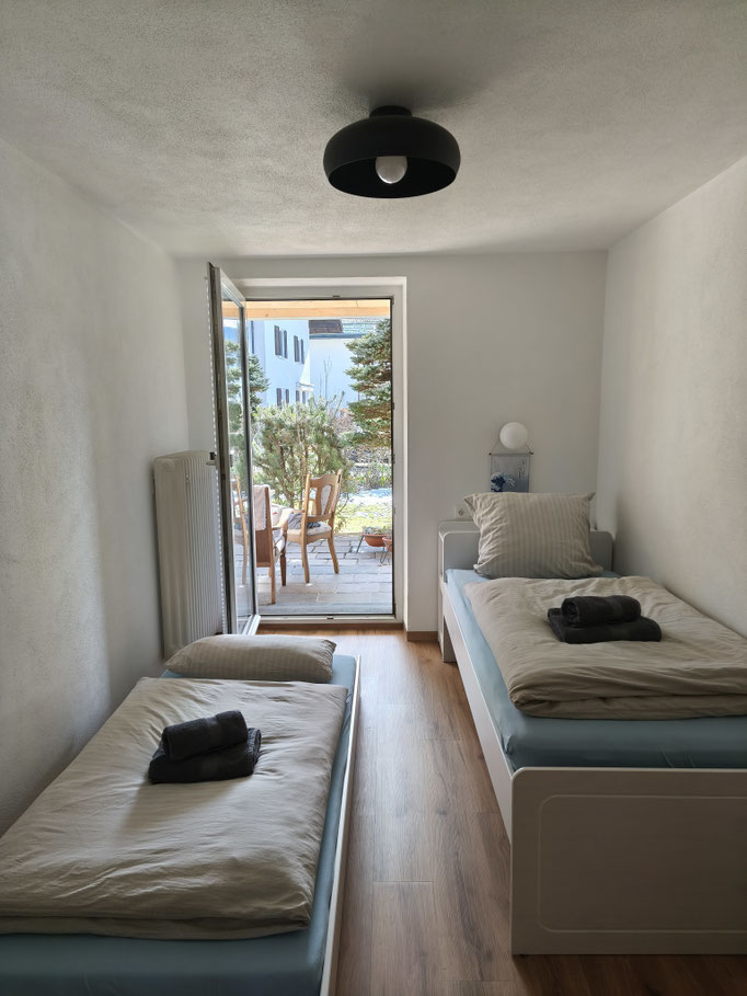 The 2nd bedroom is also suitable for 2 people.
