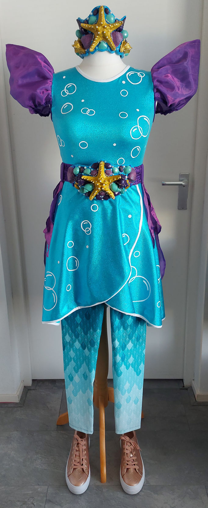 Sea princess costume designed and made for 'Van 't Ende Producties'.