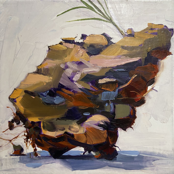 Tally-Ho, 8” x 8”, oil on canvas, $575