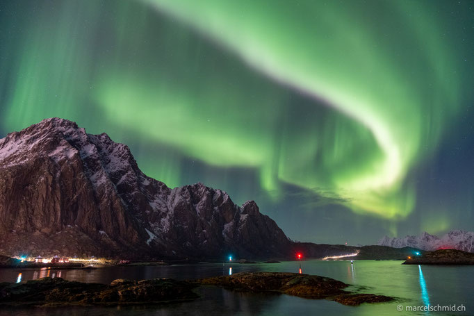 Polarlichter, Lofoten, Norwegen