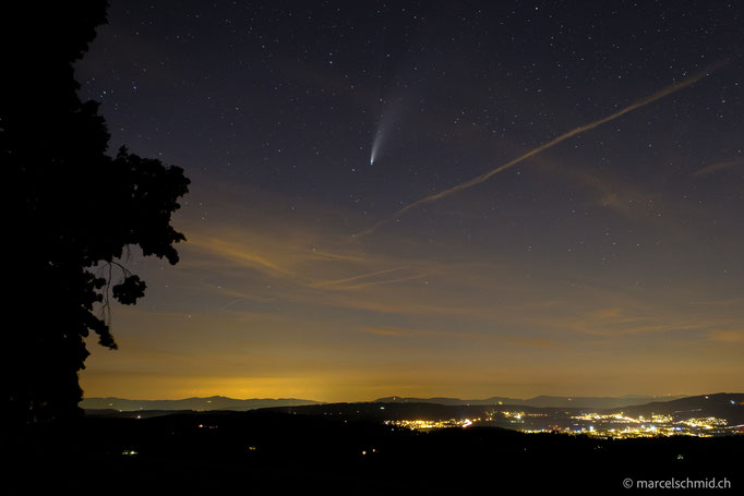 Komet Neowise 2020 über dem Sempachersee