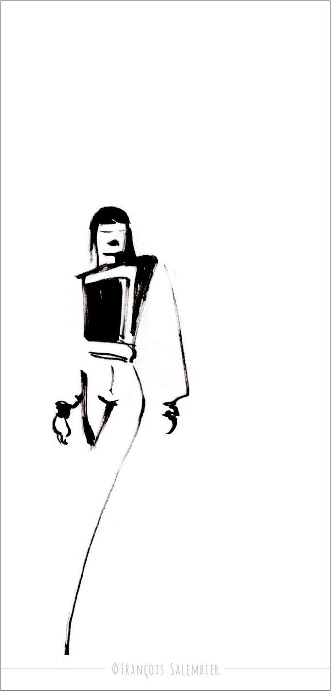 dessin de mode - dessinateur francois salembier - croquis - sketch