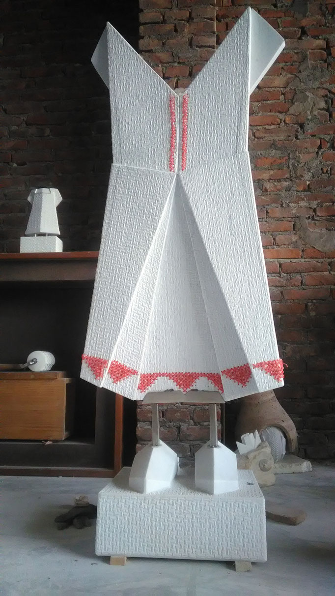 Vestito Origami con scarpe