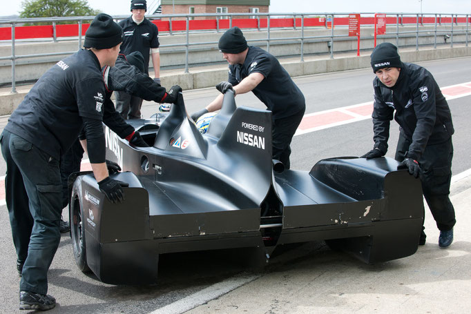  Motorsport Nissan Delta Wing Testlauf in Snetterton