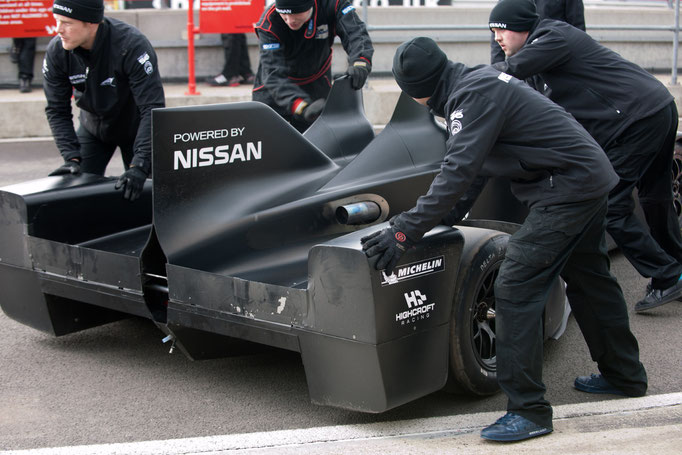  Motorsport Nissan Delta Wing Testlauf in Snetterton