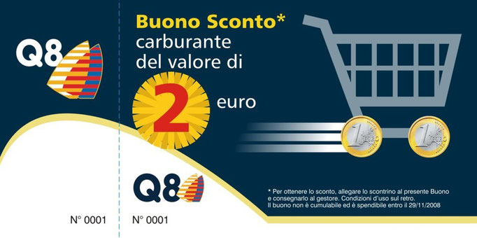 Operazione comarketing Q8/Despar - Buono Sconto