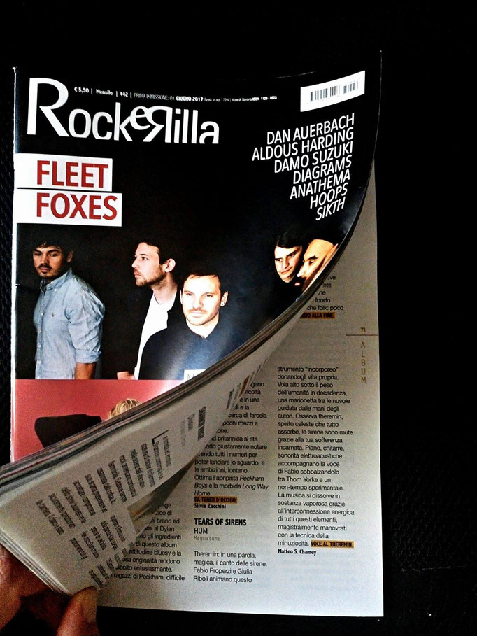 "HUM" on Music Magazine "Rockerilla"