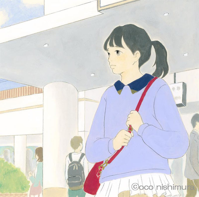 「中学道徳 あすを生きる2」挿絵 西村オコイラストレーションサイト 「中学道徳 あすを生きる2」挿絵 西村オコイラストレーションサイト