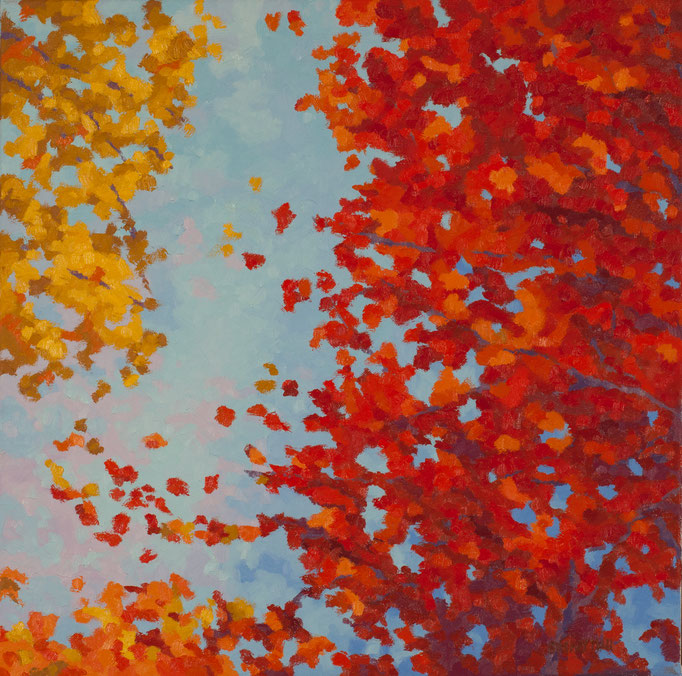 Magnificent Autumn, 24 x 24 , SOLD