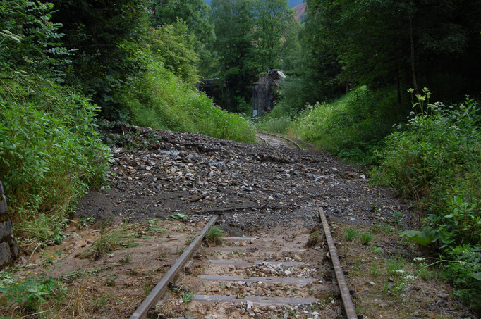 Verklausung bei km 2,0