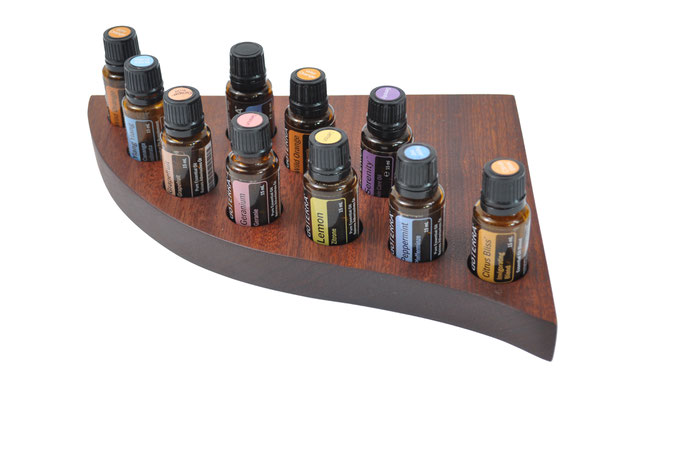 Sapeliholz Aufsteller/Display für 10 Fl. dōTERRA oil Nr.1