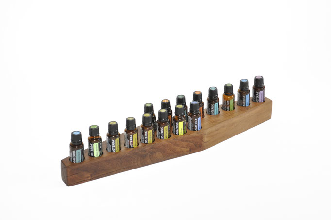 Wallnussholz Aufsteller/Display für 16 Fl. dōTERRA oil Nr.6