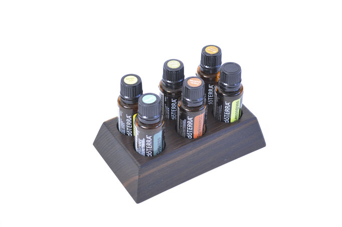 Mooreichenholz Aufsteller/Display für 6 Fl. dōTERRA oil Nr.4