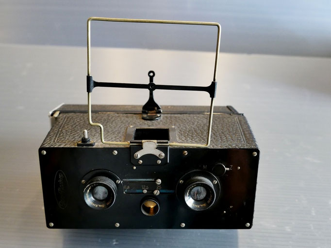 Rare : Appareil photo stéréo Ica Plaskop 45x107mm avec Novar