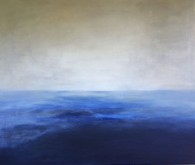 Viel Meer! Acryl auf Leinwand, 120 x 100 cm, frei nach A. Weinstein / nicht verfügbar