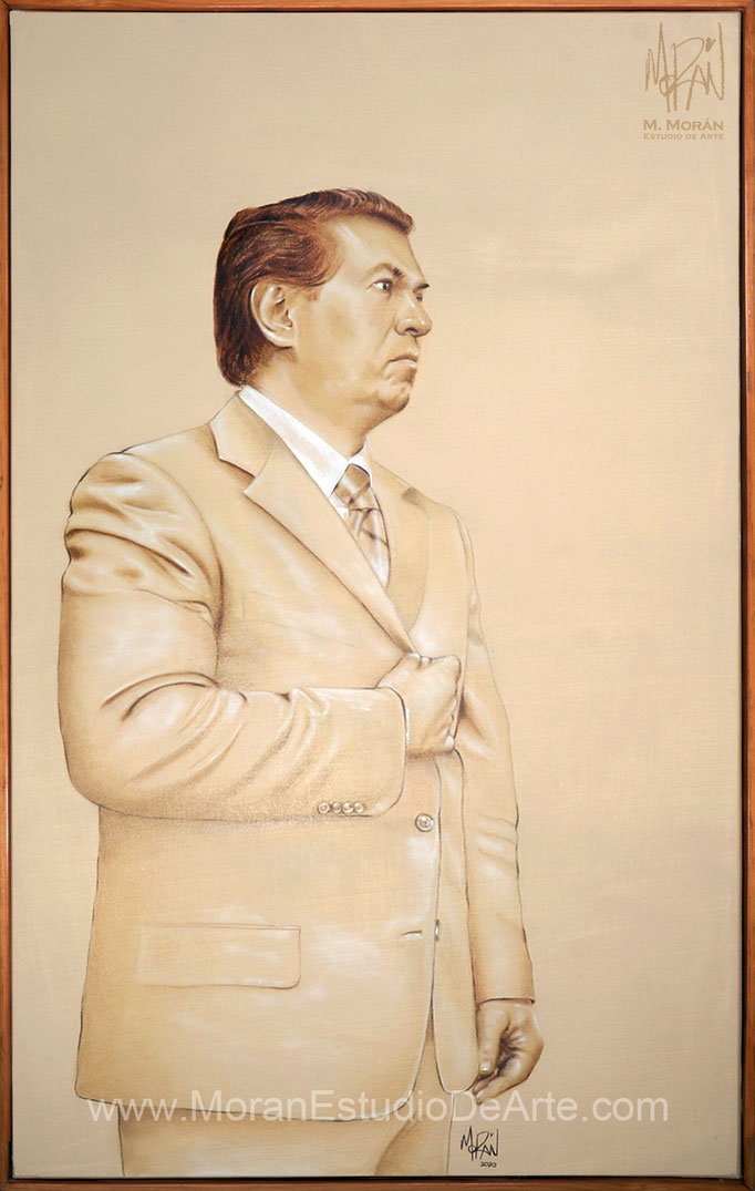 José Alberto Rodríguez Calderón retrato al oleo PGJEH Procuraduría General de Justicia del Estado de Hidalgo