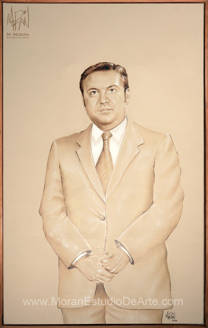 Rubén Licona Rivemar retrato al oleo PGJEH Procuraduría General de Justicia del Estado de Hidalgo