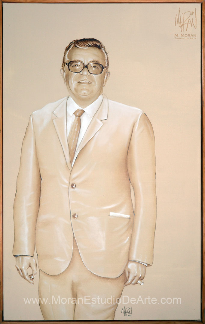 Jorge Duarte Córdova retrato al oleo PGJEH Procuraduría General de Justicia del Estado de Hidalgo