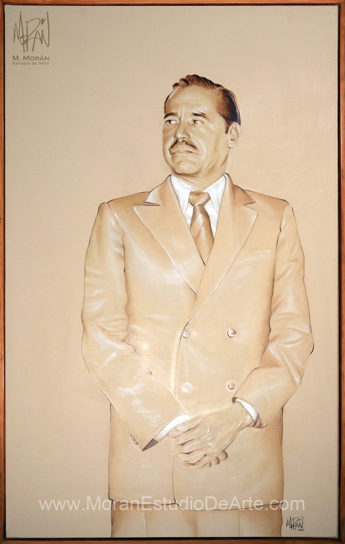 Retrato al oleo Procuraduría General de Justicia del Estado de Hidalgo PGJEH Alejandro Straffon Arteaga