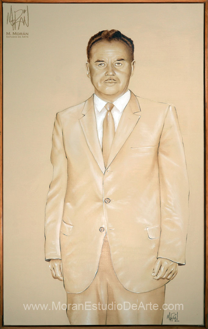 Domingo Franco Sánchez retrato al oleo PGJEH Procuraduría General de Justicia del Estado de Hidalgo