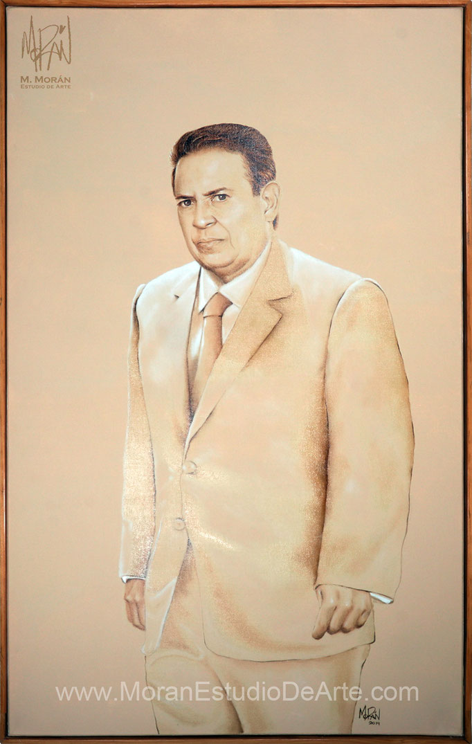 Alejandro Straffon Ortiz retrato al oleo PGJEH Procuraduría General de Justicia del Estado de Hidalgo