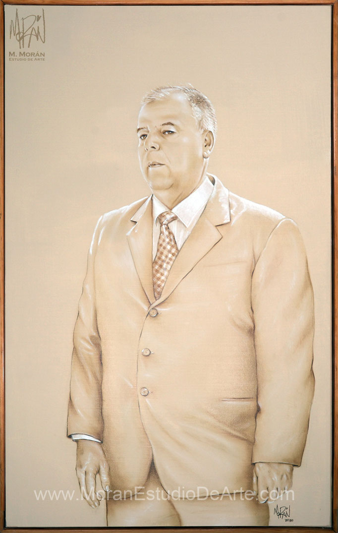 Javier Ramiro Lara Salinas retrato al oleo PGJEH Procuraduría General de Justicia del Estado de Hidalgo