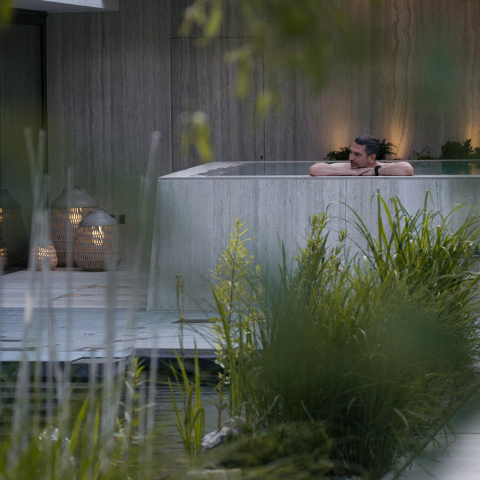 Onsen Pool im Wellnesshotel Nesslerhof in Grossarl