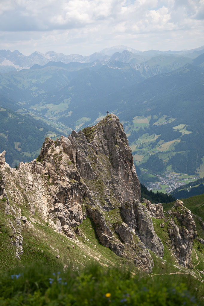 Aussicht vom Schuhflicker im Großarltal - die markante Arlspitze