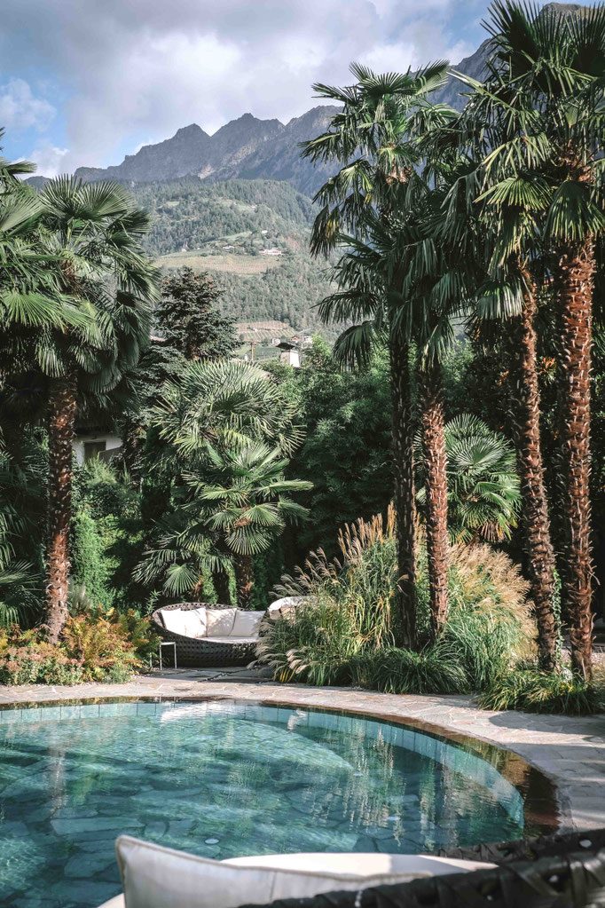 DAS DORNER, boutique hotel with wellness/spa/pool/infinity pool – Lagundo near Merano – South Tyrol ... Member of Mountain Hideaways – the most beautiful hotels in the Alps ©Mela Hipp