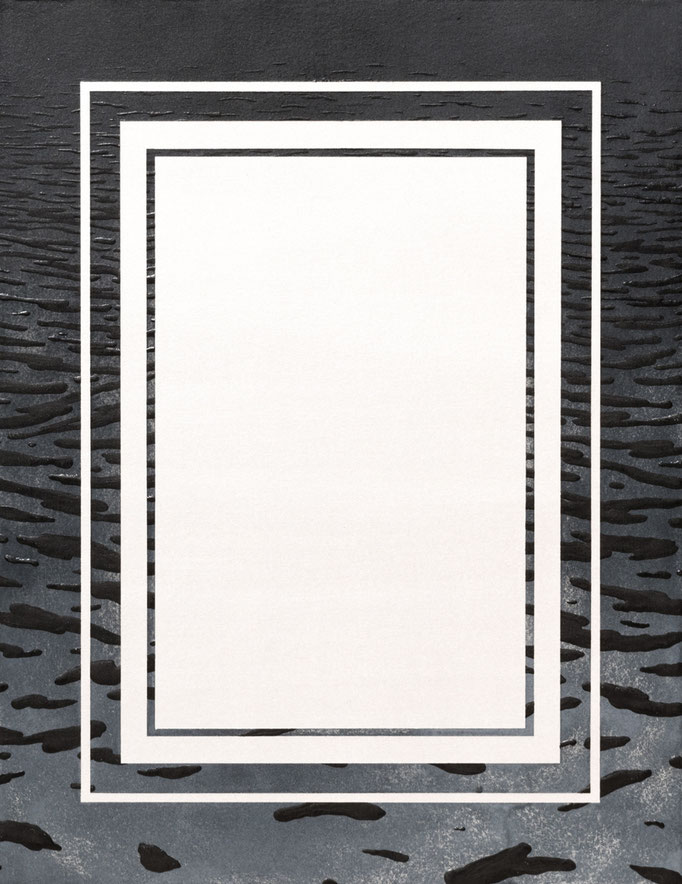 empty #46 / 2019 year / cloth, mineral pigment, nikawa, gel medium / H53 × W41.3 cm 