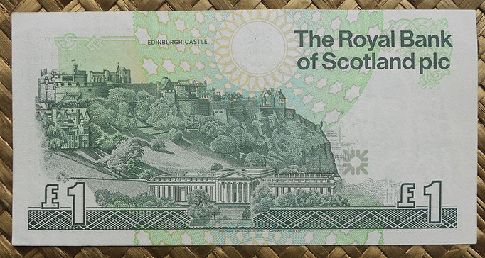 Escocia 1 pound 1999 (128x64mm) pk.351d reverso