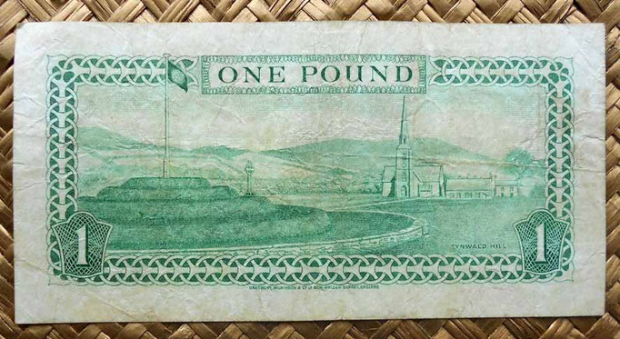 Isla de Man 1 pound 1983 reverso