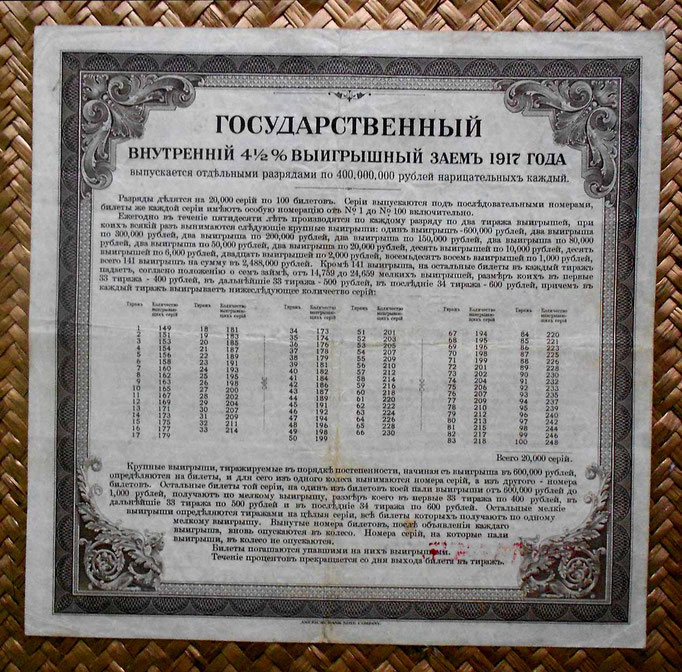 Rusia Siberia Bono marrón 200 rublos 1919 Almirante Kolchak reverso 