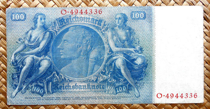 Alemania 100 reichsmark 1935 reverso