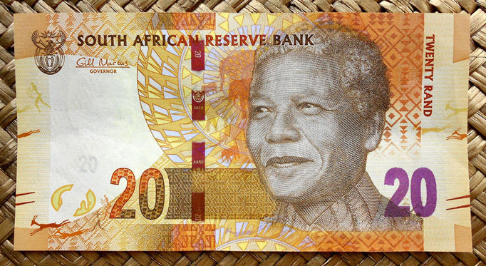 Sudáfrica 20 rand 2012 anverso