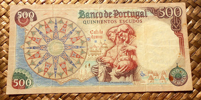 Portugal 500 escudos 1966 reverso